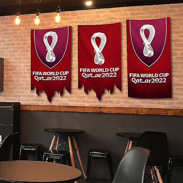 VM 2022 Qatar Emblem Flagga Bunting Bar dekoration