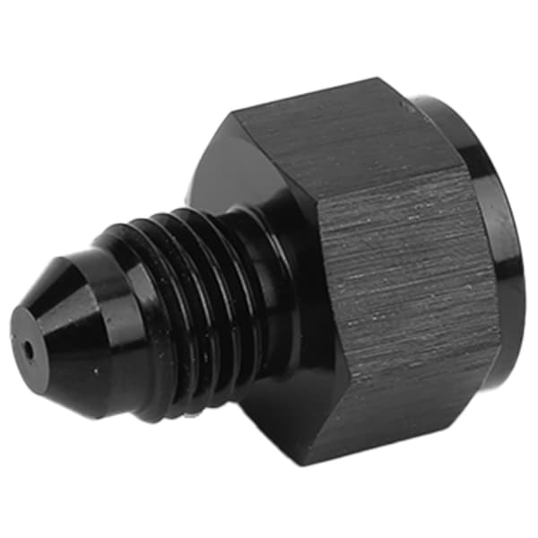 Universal olierestriktionsfitting 4AN hun han mildt kulstofstål turboadapter sort