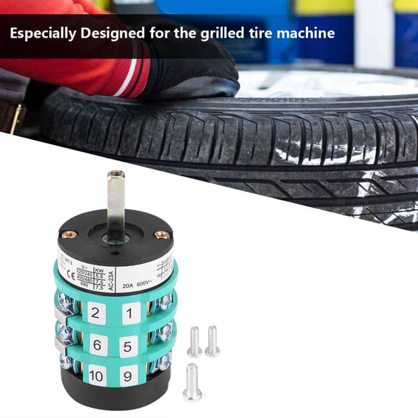 220V 380V Däckbytesmaskin 20A Motor Framåt Back Strömbrytare Vridbords Pedal