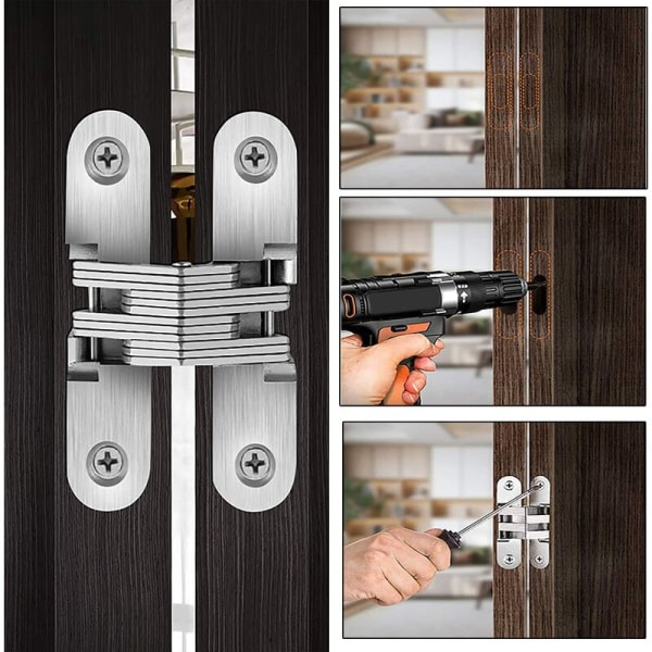 Rustfritt stål Krysshengsel 6stk 13*45 Foldedør