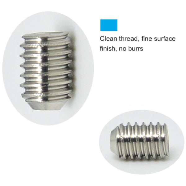 DIN914 304 rustfritt stål sekskanthylse skruebokssett