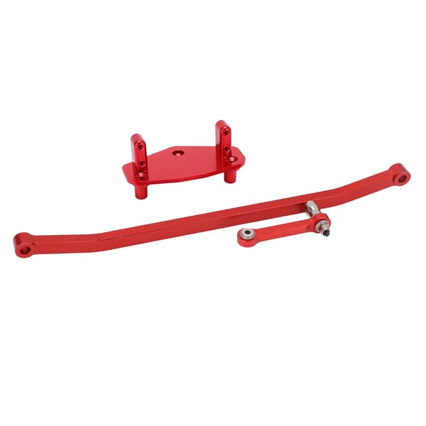 RC Aluminium Styrestangsforbindelse Servo Mount Base Sæt til LOSI LMT 4WD Solid Axle 1/8 Monster Truck Rød