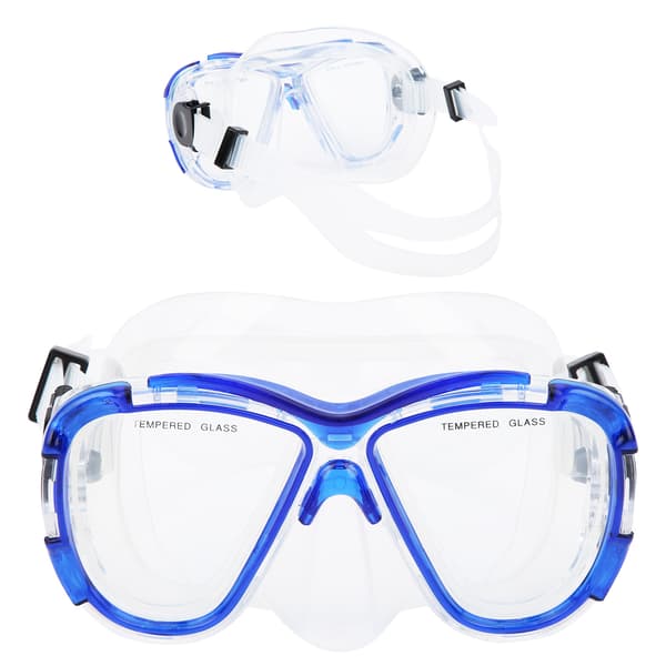 M3266 Silikon Dykmask Härdat Glas Lins Anti-imma Simglasögon