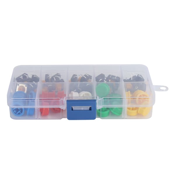 25 st 12x12x7,3 mm Taktil Tryckknapp Rund Kåpa Micro Switch DIY Elektronik