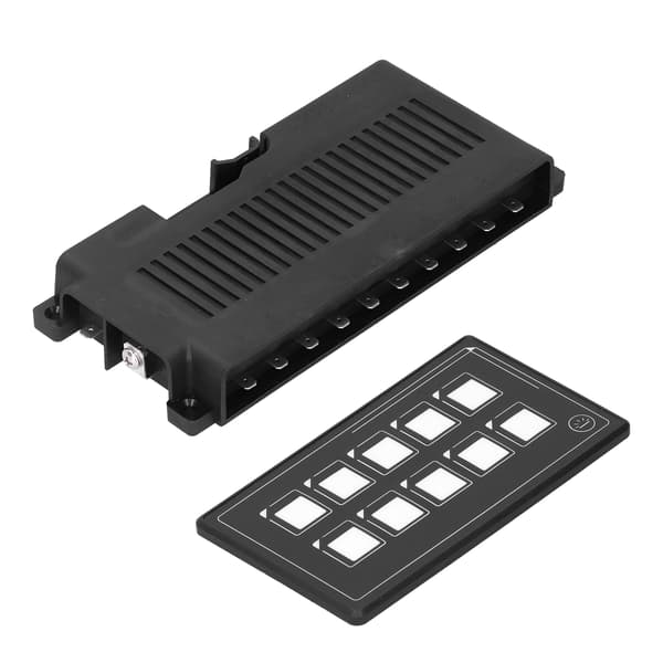 10P Membran Switch Panel Bluetooth APP Kontrol Baggrundslys LED Touch Indbygget PPTC til RV Båd