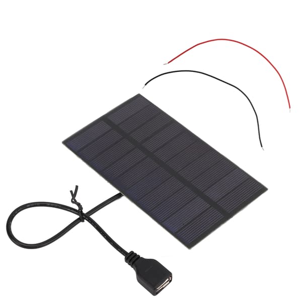 1.5W 5V Monokrystallinsk Silisium DIY Solcellepanel USB-Grensesnitt Fleksibelt Mini Solcellepanel