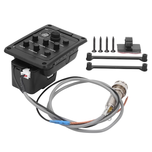 Gitarrstämmare Equalizer Akustisk Piezo Pickup Musikinstrument Tillbehör