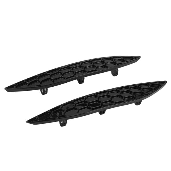 2 stk. Gloss Sort Bagkofanger Reflektor Slet Sæt Til VW Golf MK7 R RLine 2013 2016