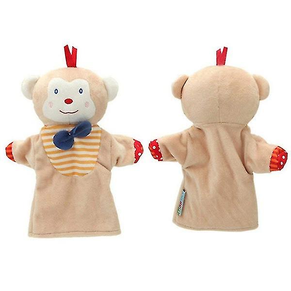 Nya Hot Large Dog Söta barn Kid Djur Hand handske Puppets Plysch Toy Learning Story Green