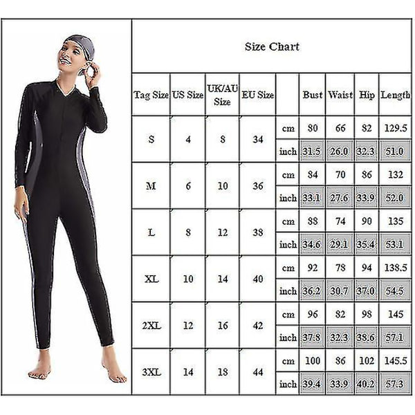 Dam Badkläder Cover Swimming Beach Burkini XL