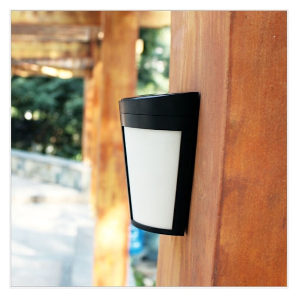 Solar Garden Light Warm Light Solar Wall Light 6LED Outdoor Yard Garden Light，för inomhus och utomhus