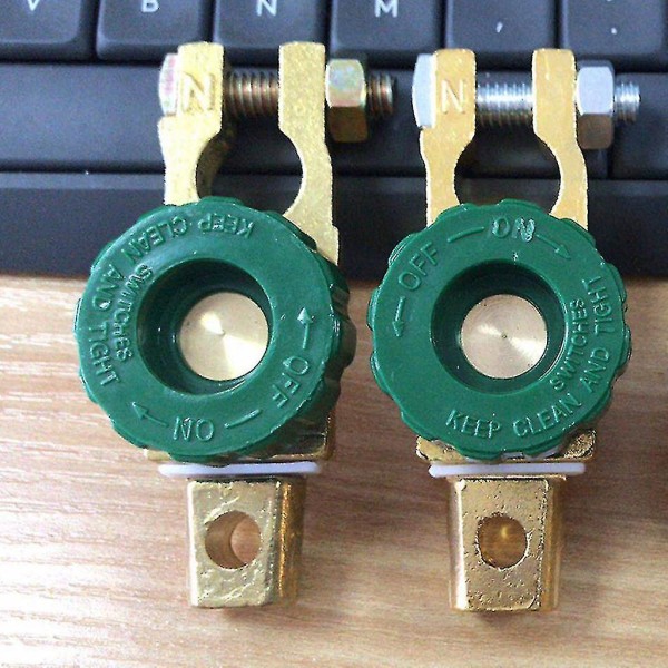 Zink Koppar Batteri Terminal Link Switch Quick Cut-off Frånkoppling Isolator Switch Bil