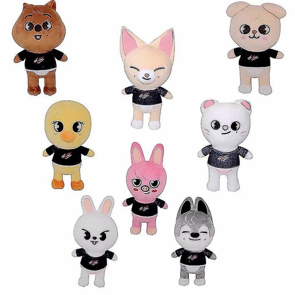 20 cm Skzoo Stray Kids plyschleksak Leeknow Hyunjin Doll A fox