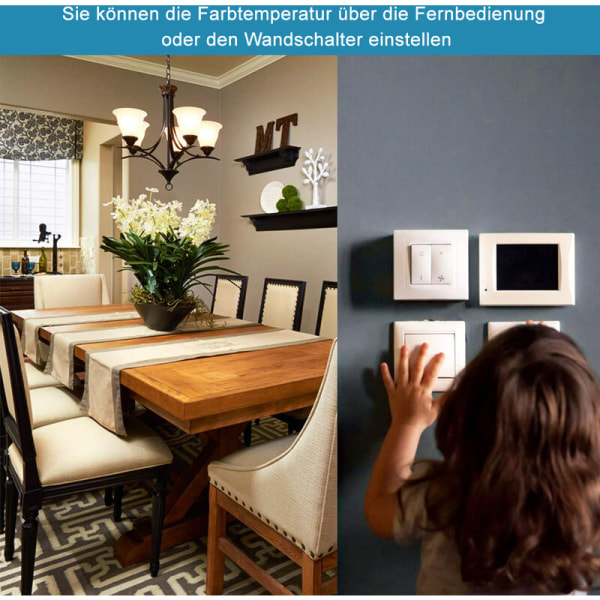 Moderne design LED-taklys Baderomslampe 24w Dimbar RGB-taklampe