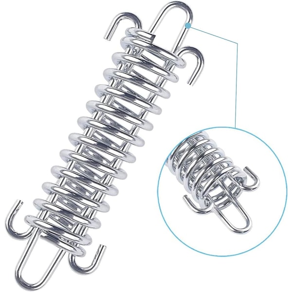 5 delar tältfjäderspänne, fjäderspänne i rostfritt stål, fixeringssats för solsegel, fästen för segelskydd, används för utomhuscampingtillbehör