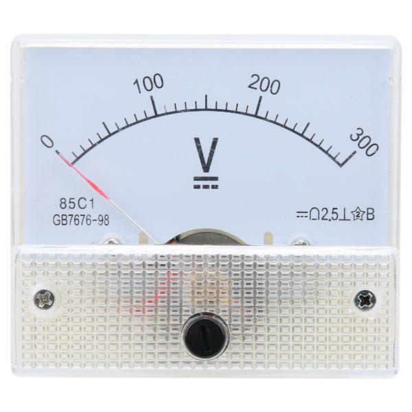 Høj præcision DC Pointer Voltmeter 0~300V - Nem installation og måling