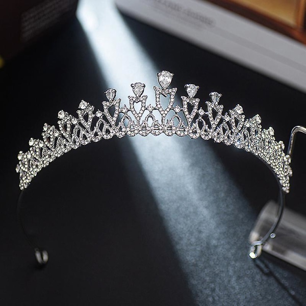 Brudekrone Hodeplagg For Kvinnelig Bryllup Bursdag Hodeplagg Rhinestones Innlagt Retro Luksus Hår