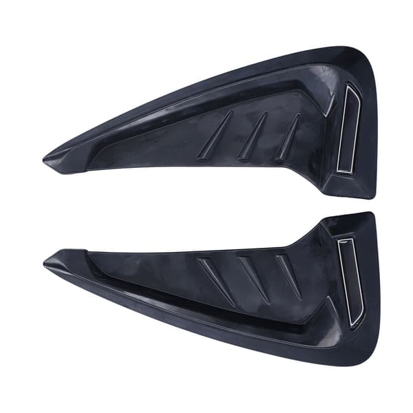 2 stk Bil Side Kropp Luftventil Trim Deksel Svart Universal Auto Dekor Tilbehør