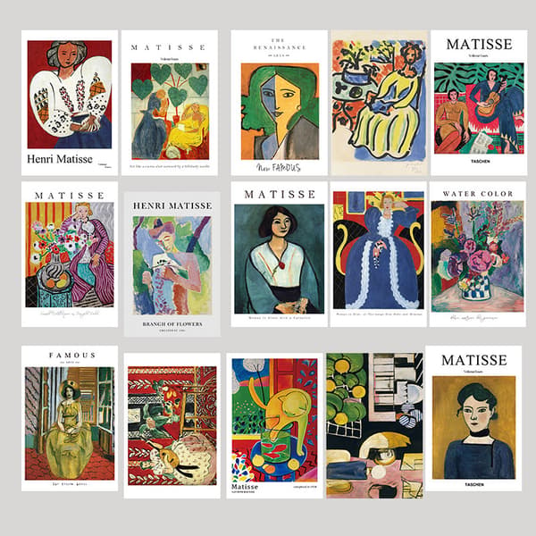 75 stk dekorative ins nordisk stil kort Van Gogh kunst postkort -