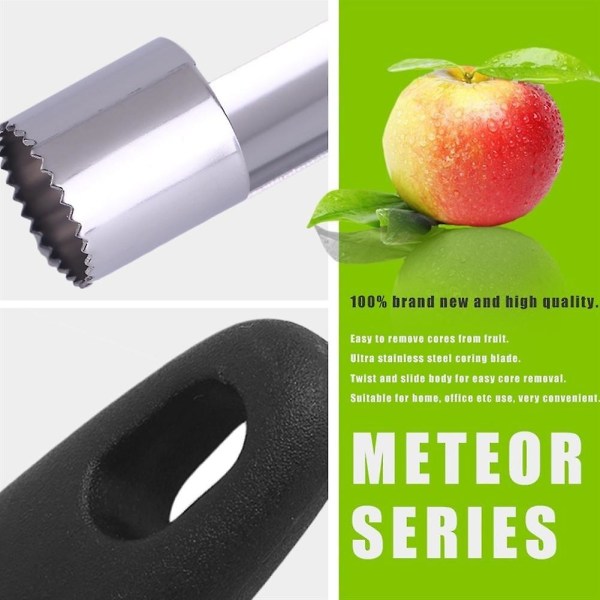 2 X Rostfritt stål Twist Apple Corer Frukt Päron Remover Pitter Köksverktyg