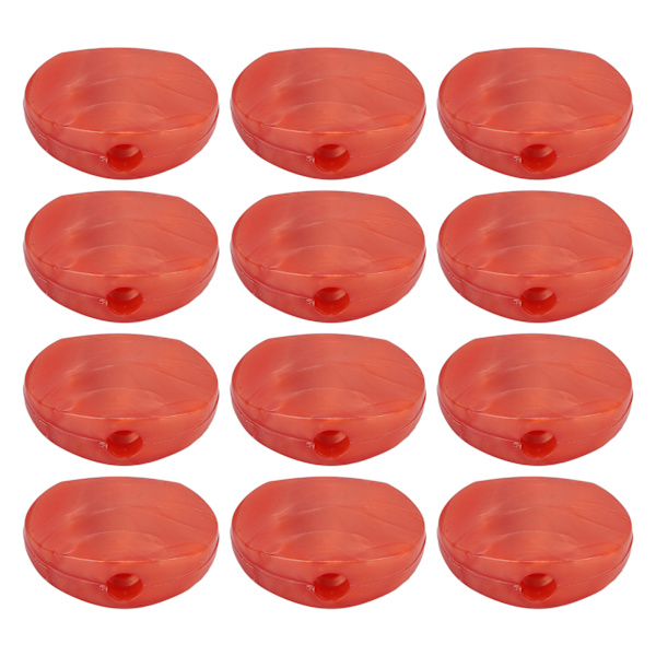 12-pack Plast Metall Gitarrstämskruvs-knappar Agat Röd Elgitarr Stämskruvar