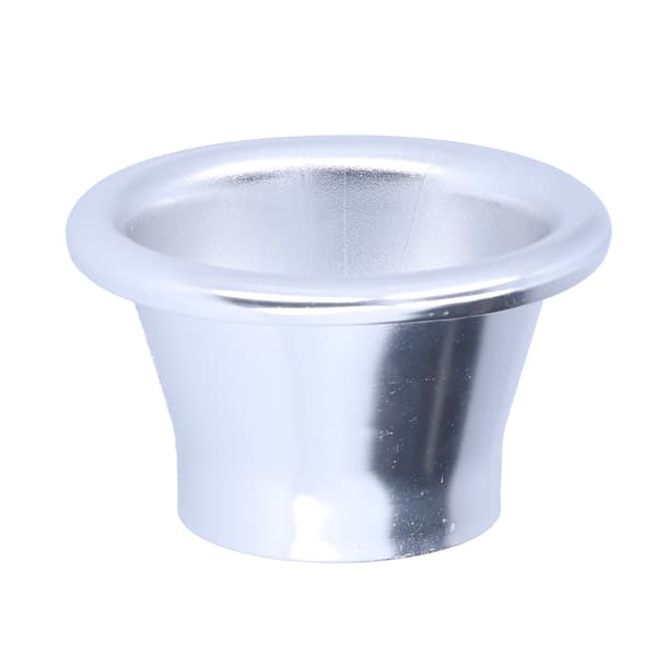 2,6 tommer koldluftsindsugning Turbo Horn Velocity Stack Adapter CNC aluminium bilmodifikationsdel sølv