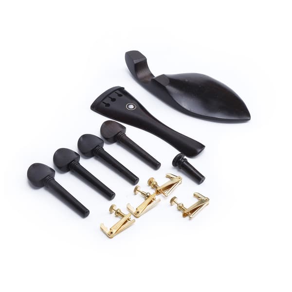 Ebony 4 Violin Peg Pull Board Chinrest Finjustering Tillbehör för musikinstrument