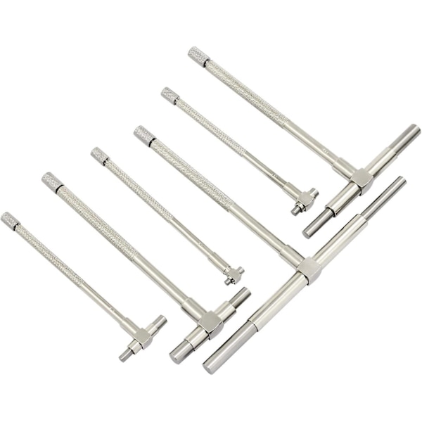 6 kpl tarkkuusteleskooppinen mittari, 8-150 mm sisäinen mikrometrin mittausreikäsarja