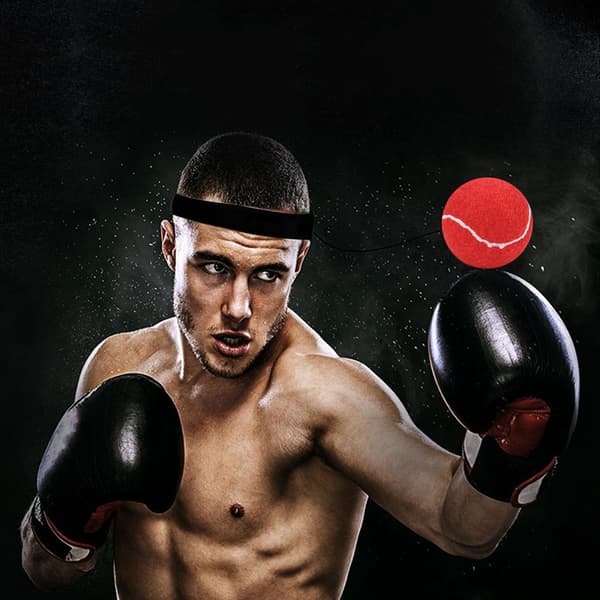 Slitstark Boxningsreflexboll Pannband Hastighetsträningsutrustning