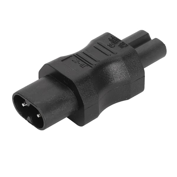 5 stk. IEC320 C8 til IEC320 C7 2-benet 2500W strømadapterkonverter til bærbar computer