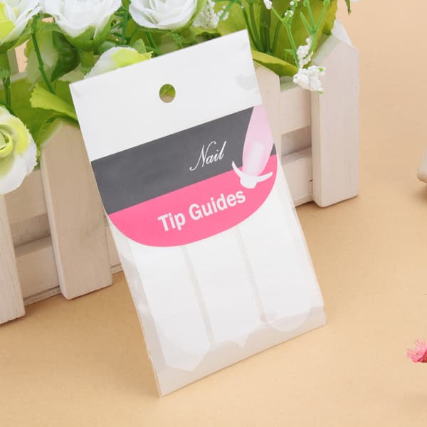 Fransk Manicure Neglekunst Tips Form Guide Sticker Negle Tilbehør