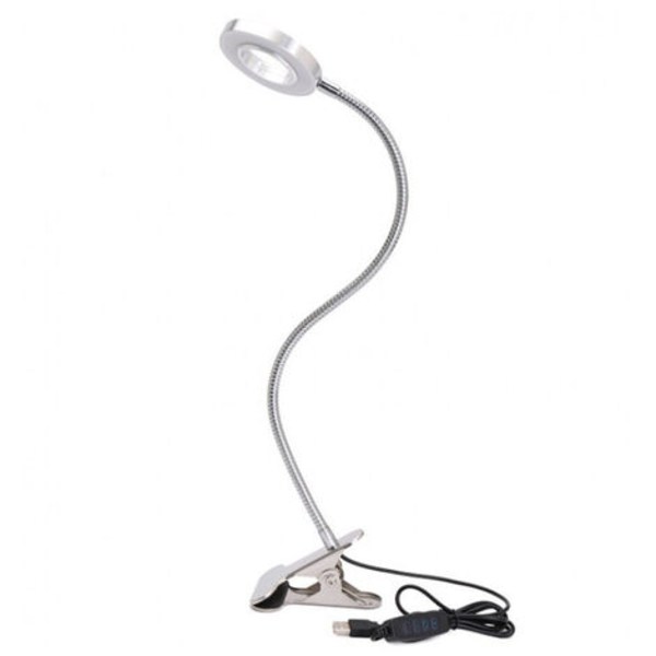 Bordslampa 7W lampklämma, adapter medföljer, LED, klämma på, ögonvård, justering av ljusstyrka för kontor och hem Flexibel 36