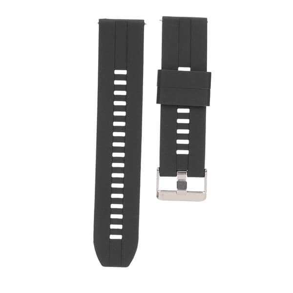 22 mm Universal Quick Release Silikone Urrem til Realme Watch 2 Sort