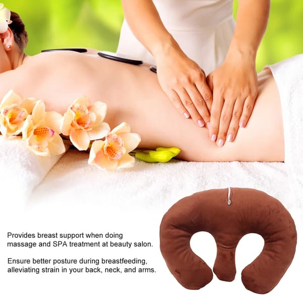 Skönhetssalong Bröststöd Kudde SPA Massage Bröstkudde Mörk Kaffe