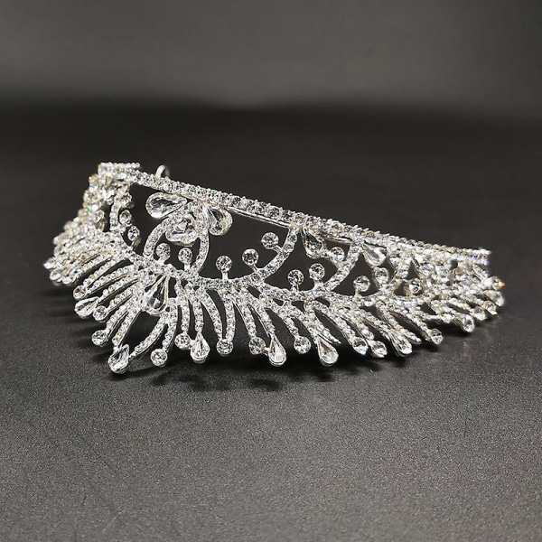 Jeweled Crowns Vackra Headpiece Bröllop Crown Bröllop Tiaras Håraccessoarer för bal födelsedag