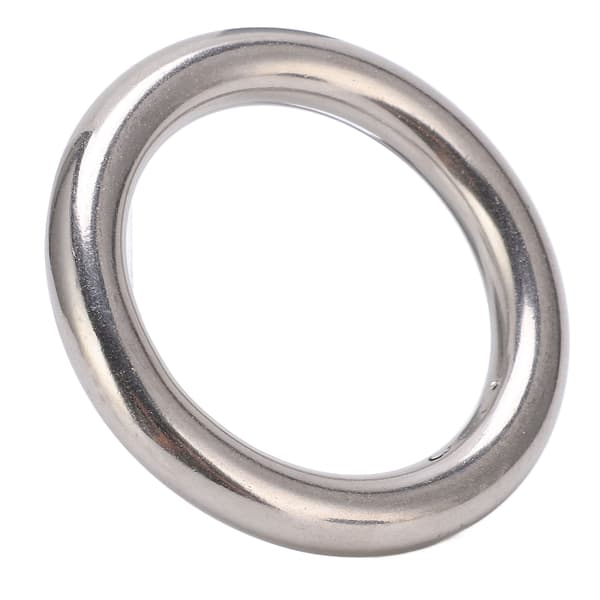 Rustfrit stål svejset O-ring 10x50mm til dykning, navigation, hængekøjer og tasker
