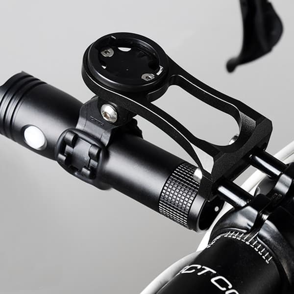 Holdbart Metal Cykelcomputerbeslag GPS-holder til Garmin Bryton Sort