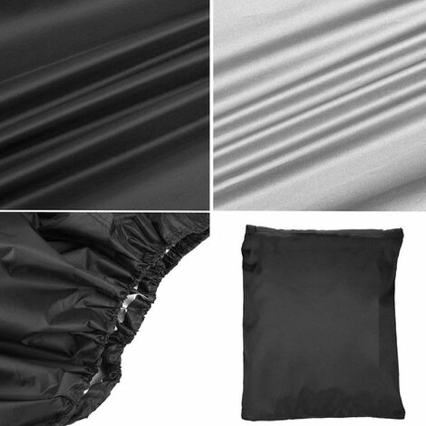 Cover | Heavy Duty Oxford Cloth Gas Grill Cover | Slitstark hopfällbar vattentät presenning med förvaringsväska, UV-beständig (145X61X117CM)