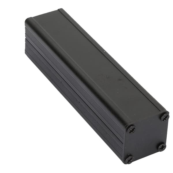 Musta alumiinikotelo PCB-laitteille - 25*25*100mm