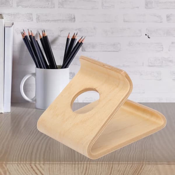 Dobbeltsidet valnødde tablet-holder, tilbehør til mobiltelefonstativ (Undertone)