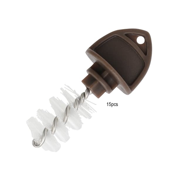 15 st Brown Öltappskydd Borstlock Pluggöverdrag
