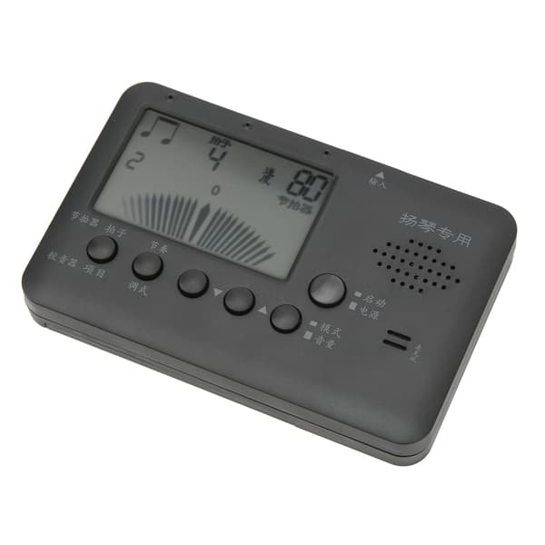 MT520Y Sort 3 i 1 Dulcimer Tuner Metronom Tone Generator med LCD-display