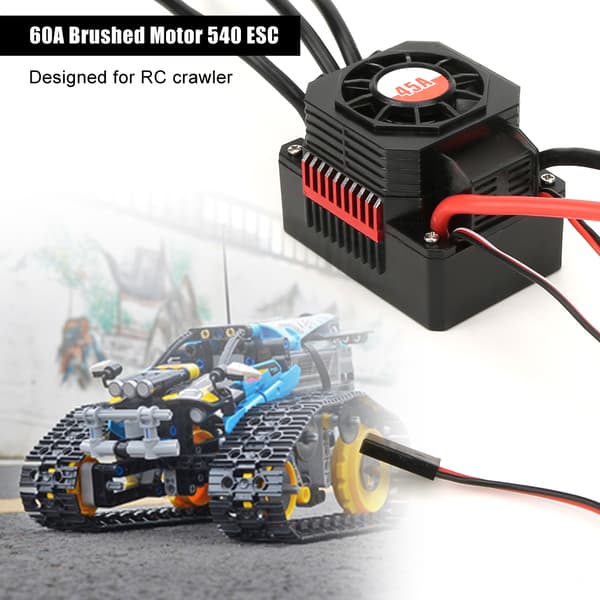 60A Børstet Motor 540 ESC Elektrisk Hastighetskontroller RC Reservedeler