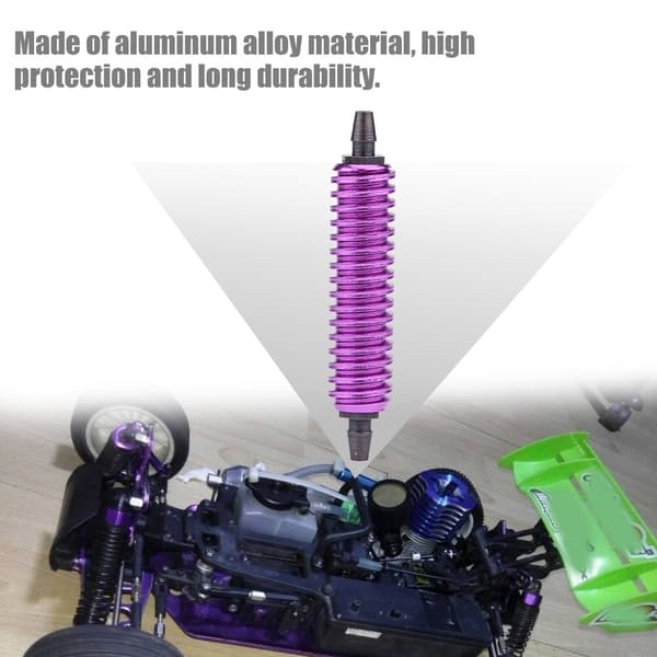 Aluminiumslegering Modtrykskøler til 1/8 1/10 Nitro RC Bil Buggy Truck Lilla