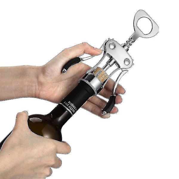 Rostfritt stål Wing Corkscrew Vinöppnare