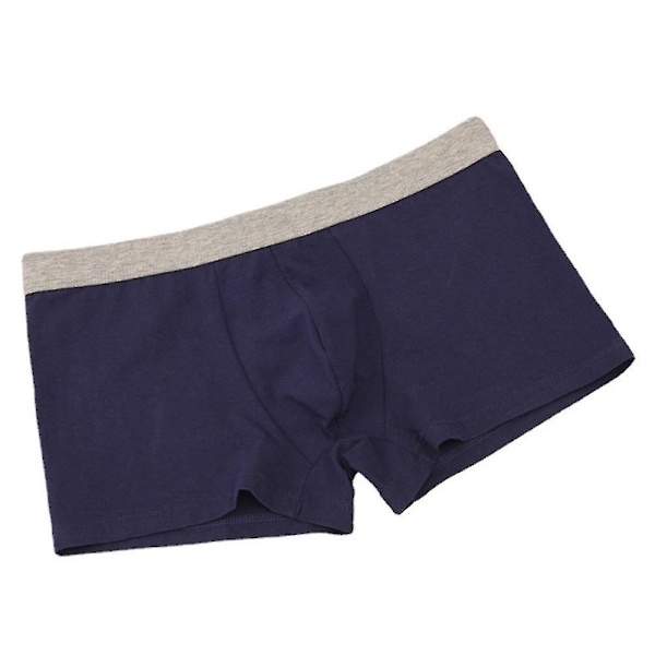 Miesten hengittävät arkut Boxer Shortsit Alusvaatteet Blue M