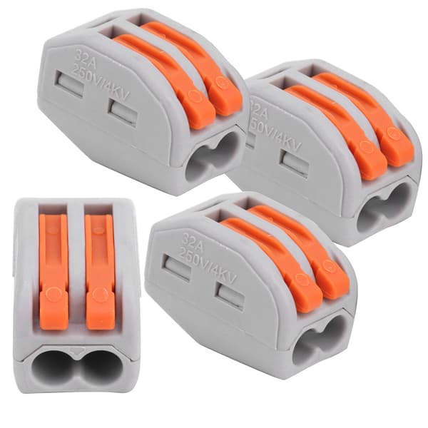 100 stk. Push Wire Connector Quick Connect Terminal Block Parallel Device PCT-212