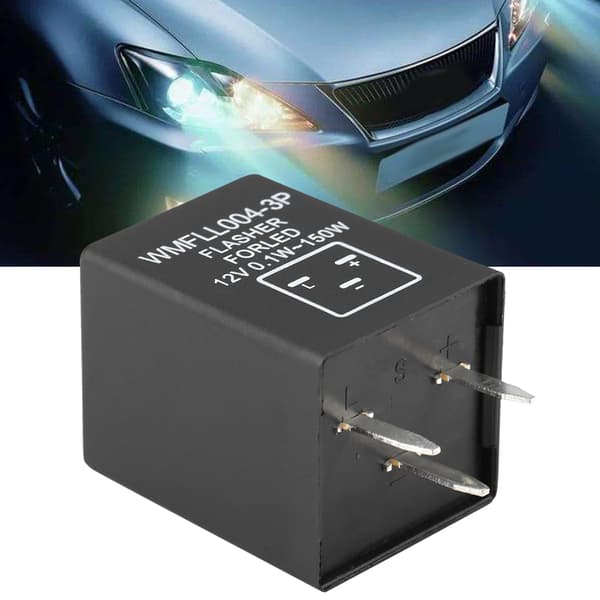 3-stifts EP28 Bil Blinkersrelä Dekoder LED Blinkersljus 12V