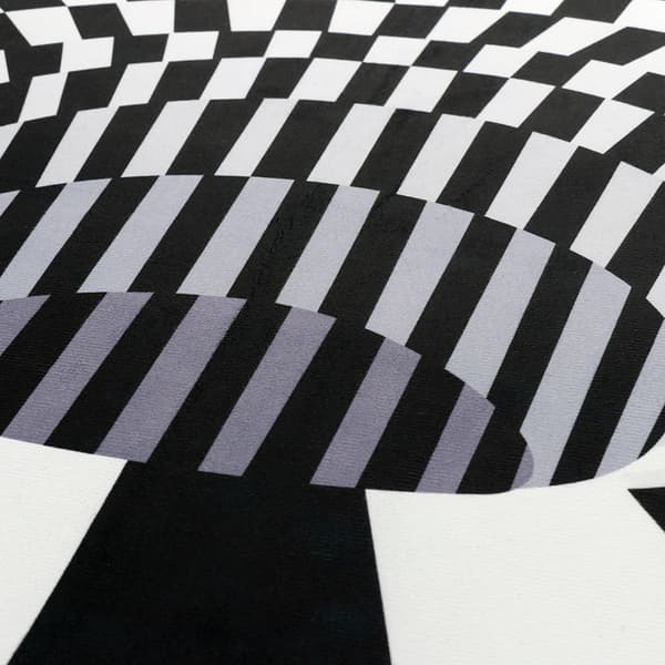 Moderne Ovalt 3D-printet Teppe 60x90cm