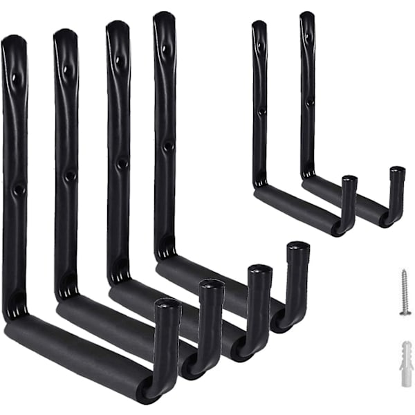 Heavy Duty Trädgårdskrok Med Eva Skydd Väggfäste Krok För Surfbräde Stege Kajak Verktyg Jeep Bike Rack Stegar